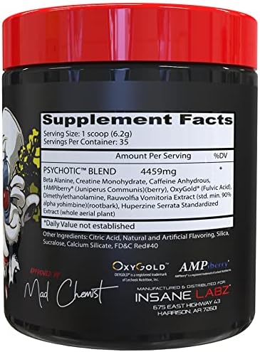 PSYCHOTIC PRE WORKOUT 35 SERVICIOS